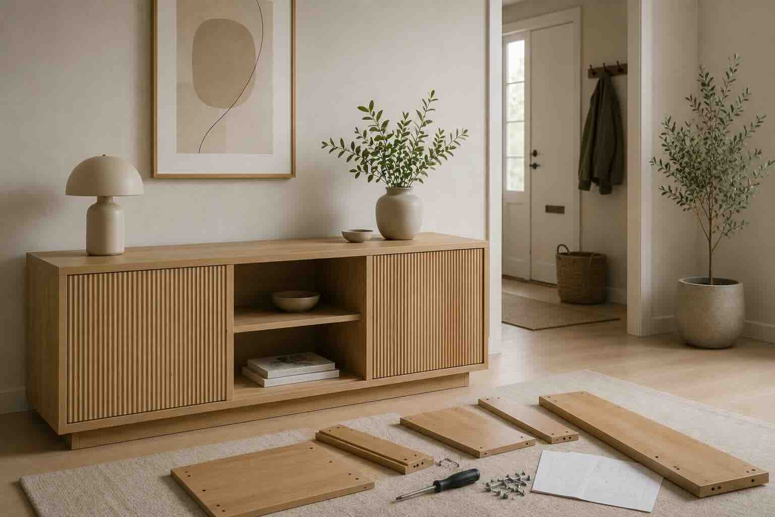 IKEA-kalusteiden kasaus kotiin